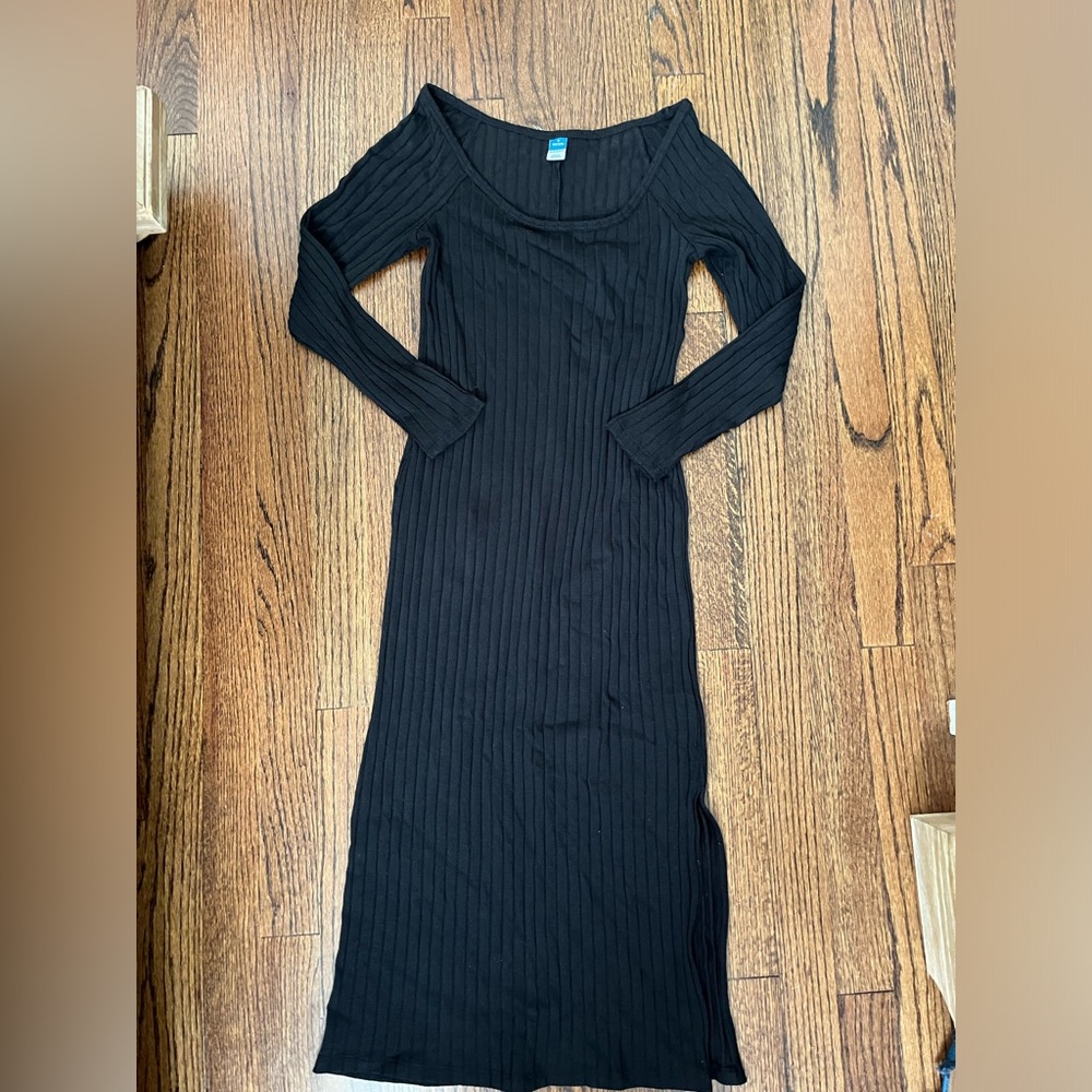 Black sweater dress